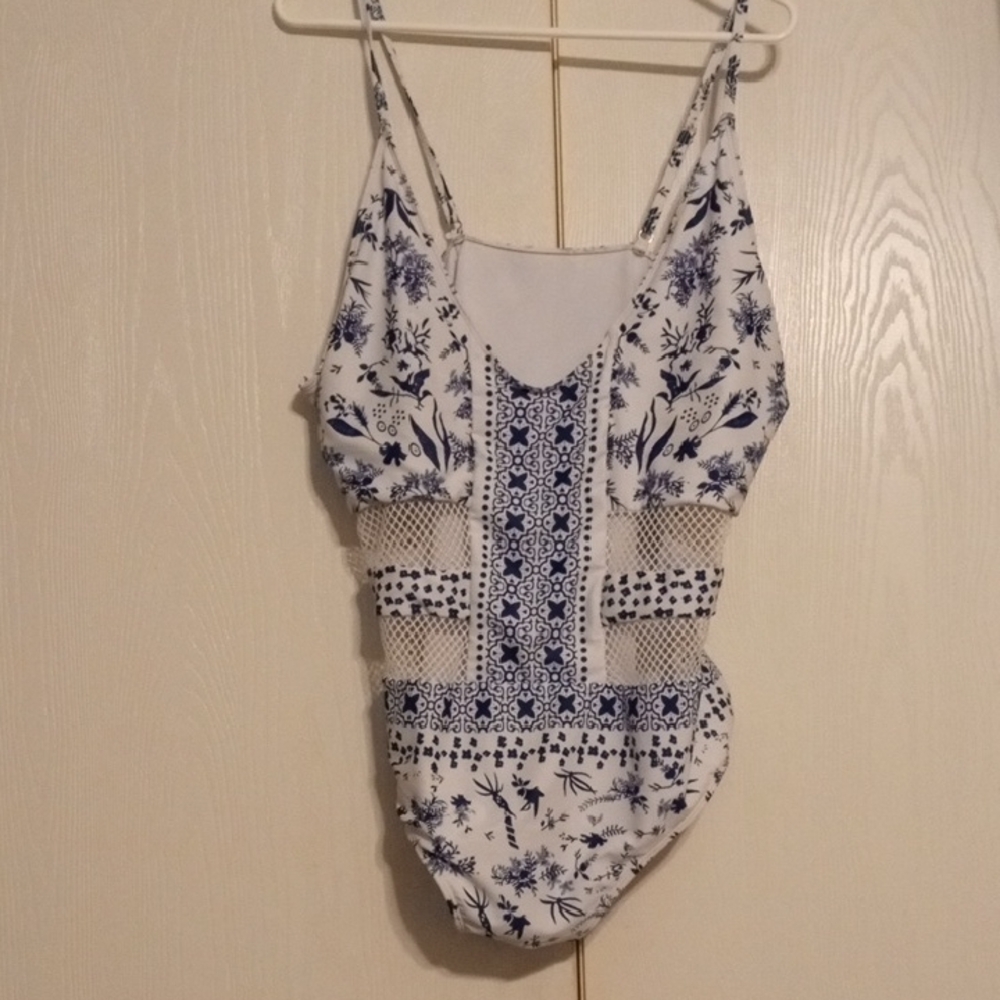 ✨Floral Blue and White Women's One Piece